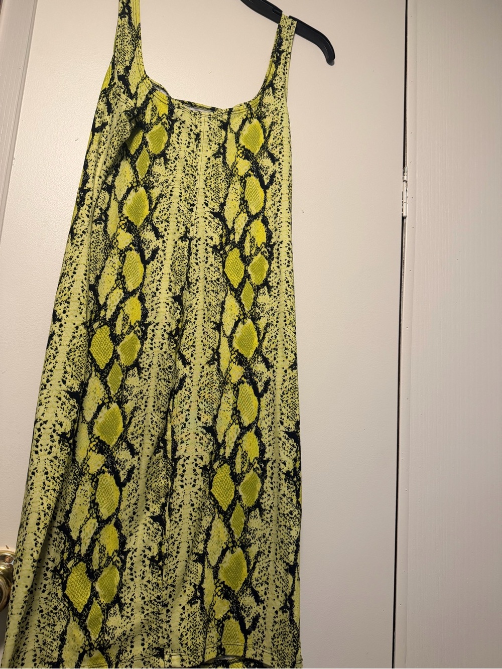 iris Yellow Snake-Print dress